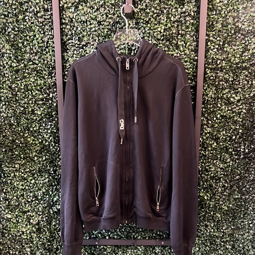 Men's Black Zip-Up Hoodie